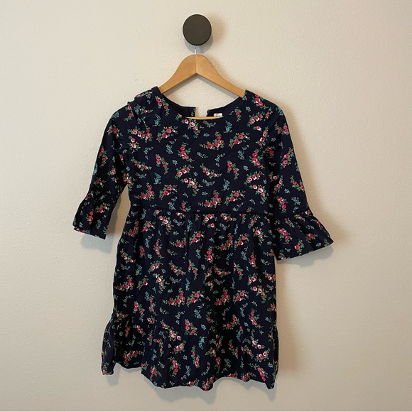 Gap Kids Dark Blue Floral Dress Size Large - Picture 1 of 4